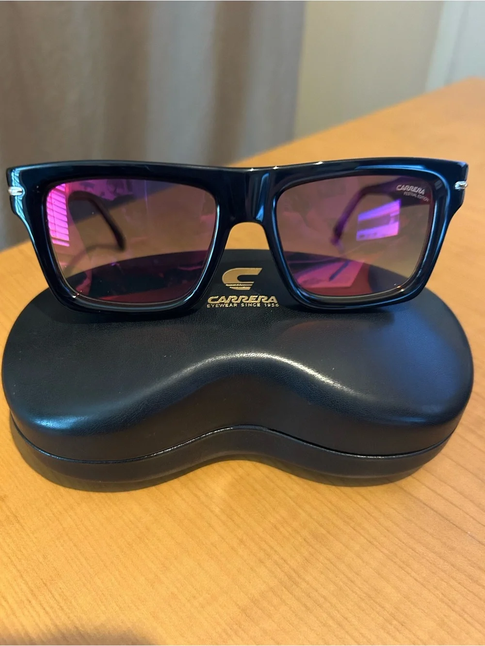 Carrera Festival Edition 305/S Black Square Sunglasses NWT Unisex NEW